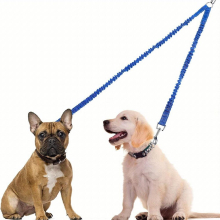Double Dog Leashes 360 Swivel Rotation No Tangle Dual Dog Lead Splitter With Adjustable Length Buckle Double Dog Walking & Training Leash No Slip Leas