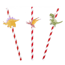 Dinosaur Fun Party Paper Straws - Pack of 6