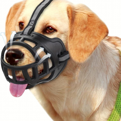 Dog Muzzle Silicone Basket Muzzle For Small Medium And Large Dogs Soft Basket Muzzle Prevent Biting And Chewing Allow Drinking And Panting Prevent Dog 1