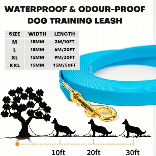 Waterproof Dog Leash For Training Durable Long Lead For Large Medium Small Dogs 2