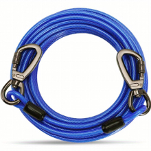 Secure Your Dog with Heavy Duty Tie Out Cable 10 20 30 50FT Dog Leashes for Yard & Outdoor Use