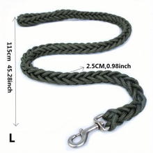 Eight Strand Braided Dog Leash And Durable Collar Set Strong Dog Leash Pet Training Walking Rope