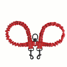 1pc Shock Absorbing Dual Reflective Dog Leash With 360 Swivel No Tangle Walking Leash For Two Dogs Dual Dog Training Leash
