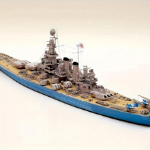 Battleship Paper Model Battleship Model Birthday Christmas