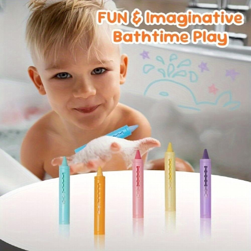 1Pc Bathroom Crayon Washable And Erasable Push Rod Water based Crayon 1