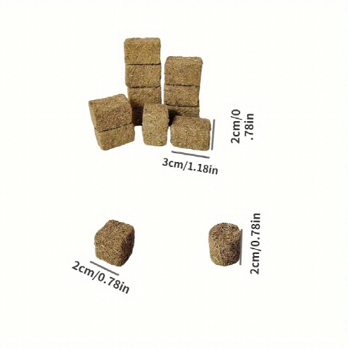 4pcs Model Peripheral Accessories Rice Grass Straw Grass Simulation Haystack Grass Mass Farm Pile 2