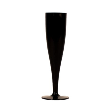 Black Biodegradable Plastic Champagne Flute 175ml - Pack of 10