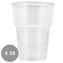 Plastic Pint Glasses - 20oz / 568ml - Pack of 50