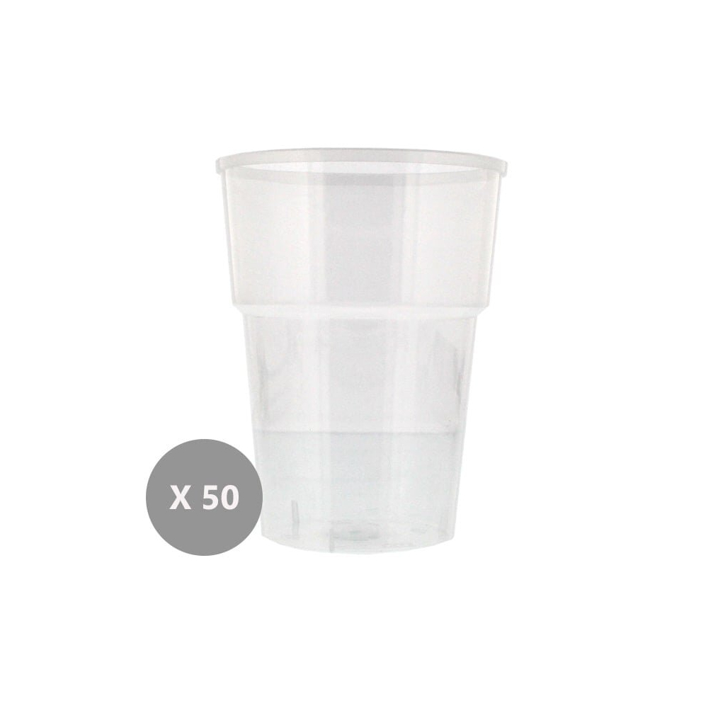 Dispo Plastic Pint Glasses - 20Oz / 568Ml - Pack Of 50