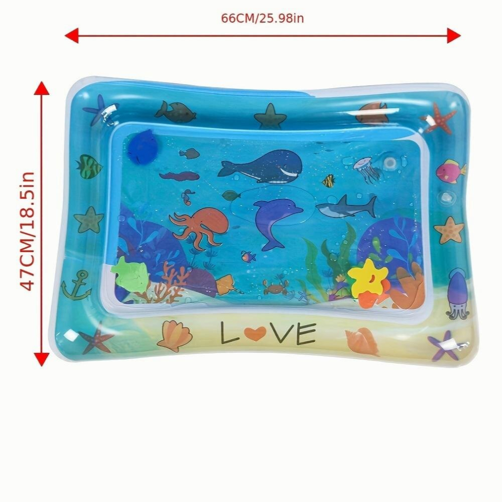 Childrens Water Mat Crawling Training Pat Pad Thickened Childrens Water Mat Pat Music Seat Cushion PVC Marine Toy
