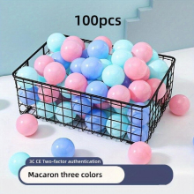 100 Macaroon Colors Candy Colors Ocean Ball PE Thickened Bubble Ball Childrens Playground Toy Naughty Castle Plastic Ball Toy Ball Ocean Ball Pool Ba