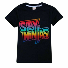 (6-7 Years/130cm, #1 Black T shirt) SPY NINJA CWC Inspired Kids Hoodie Tracksuit Sets Hooded Sweatshirt+Pants Outfit