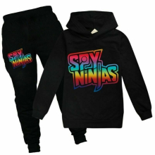 (6-7 Years/130cm, Black) SPY NINJA CWC Inspired Kids Hoodie Tracksuit Sets Hooded Sweatshirt+Pants Outfit