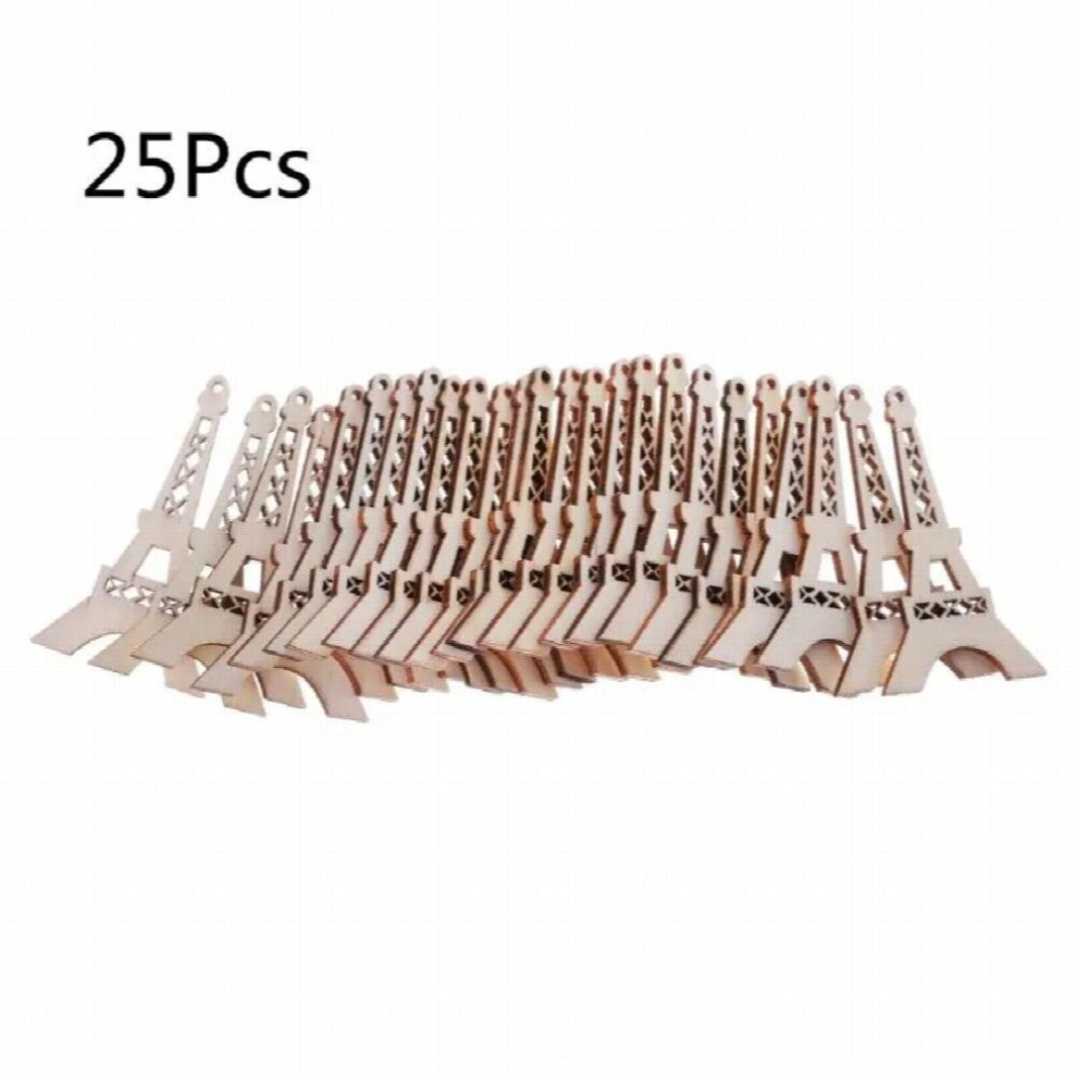 25 Pcs/Set for EIFFEL Tower Wooden Slices Christmas Tree Hangings Holiday Party Supplies for Wedding Table Scatter Ornam-image-OPC-PCYHT8G-NEW