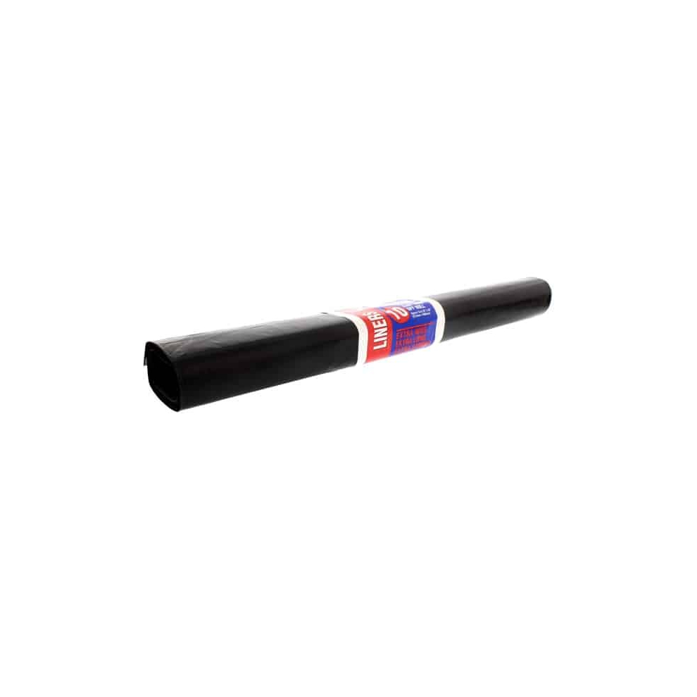 Black Bin Liners - 39 x 32 Inches / 99 x 81cm - Roll of 10