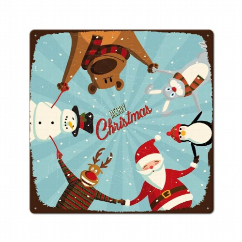 Merry Christmas Metal Signs