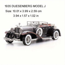 DIY Metal Puzzle 3D Three dimensional Assembly Model Educational Modeling Colorful Retro 1935 Classic Car