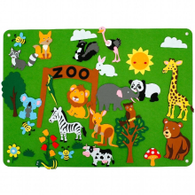Farm Animals Felt-Board Story Set Kids Room Wall Decor Play Kit for Kids Felt Stick DIY Toys Children Christmas