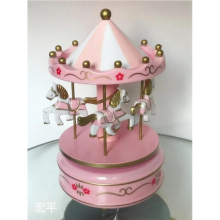 YOZWOO Cake Decoration Carousel Christmas Music Box Music Box Send Girls Birthday Creative Baking Decorations