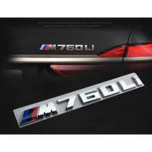 (Bright Silver, M240i) M140i M240i M540i M740Li M760Li Badge Rear Trunk Tailgate Emblem Decal Sticker