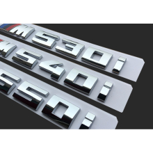 (Bright Silver, M140i) M140i M240i M540i M740Li M760Li Badge Rear Trunk Tailgate Emblem Decal Sticker