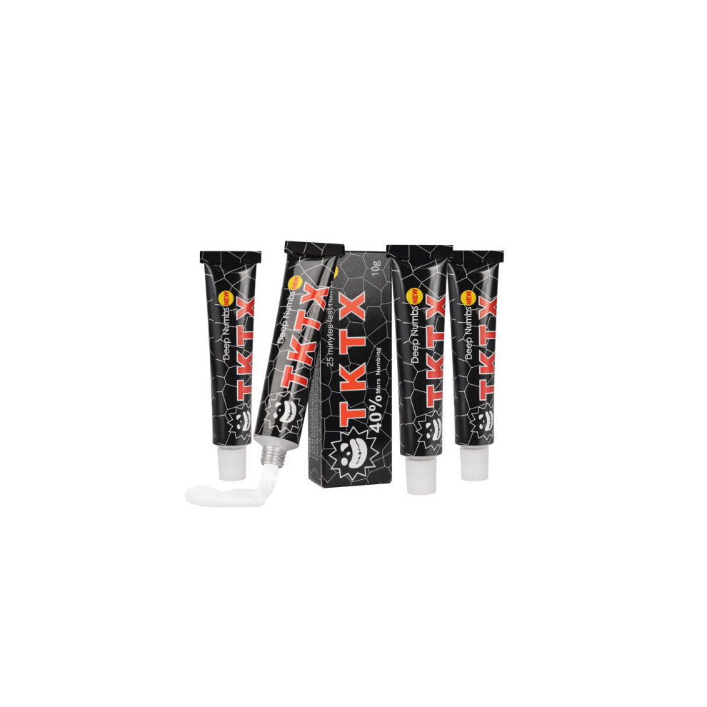 5pcs (Black) TKTX Tattoo Numbing Cream Waxing Piercing Eyebrow 55% 