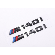 (Bright Black, M140i) M140i M240i M540i M740Li M760Li Badge Rear Trunk Tailgate Emblem Decal Sticker