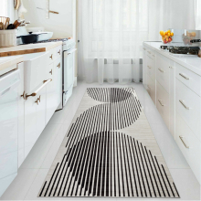 (JETT, 80cm x 300 cm (2 ft 6 in x 10 ft)- Large Runner Rug) Non Slip Area Rugs Printed Geometric Carpets Mats