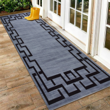 (NICO, 60cm x 220cm (2ft x 7ft 7")- Runner Rug) Non Slip Area Rugs Printed Geometric Carpets Mats