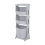Living And Home 4-Tier Storage Rack Laundry Basket with Wheels 4