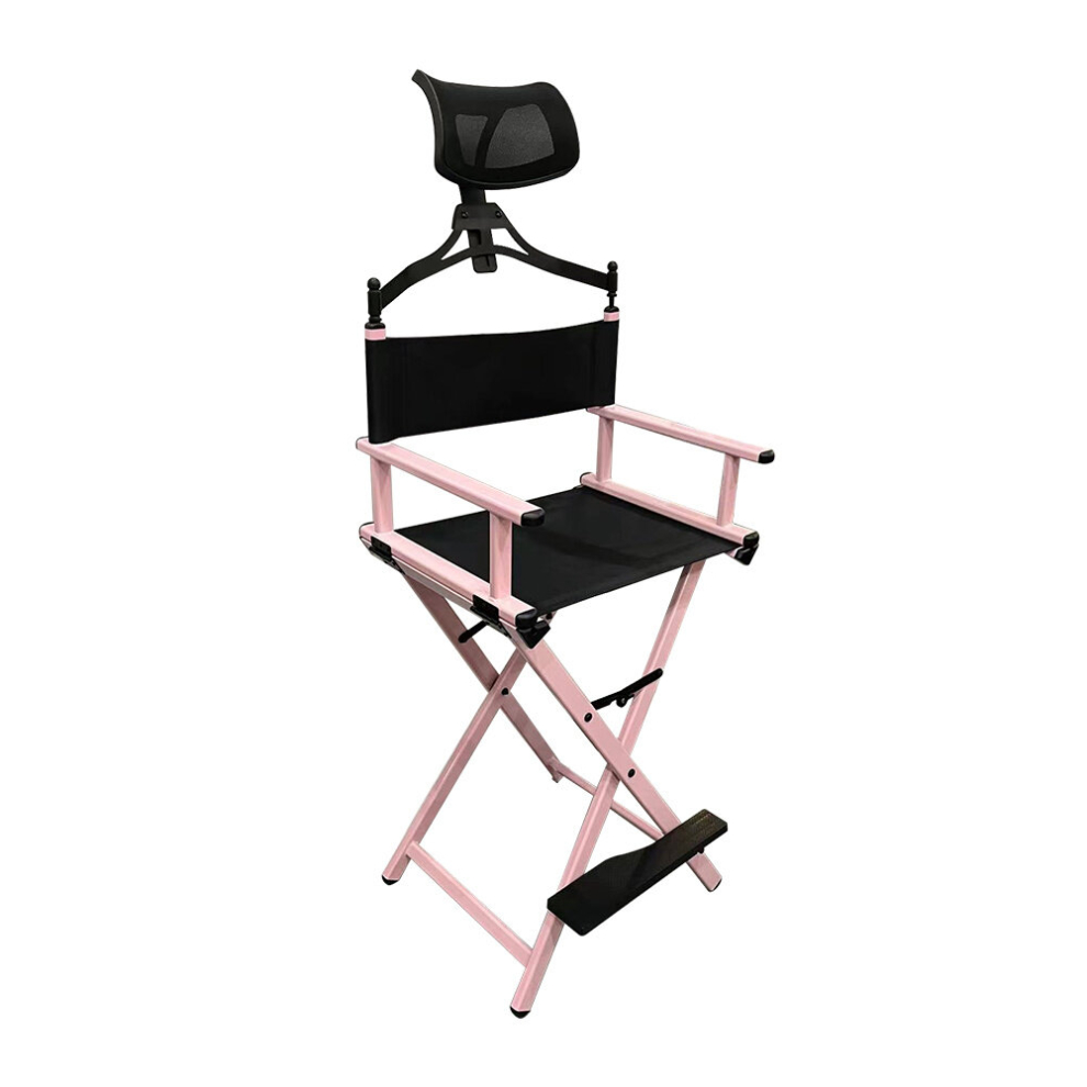 Protable Aluminum Makeup Chair with Headrest