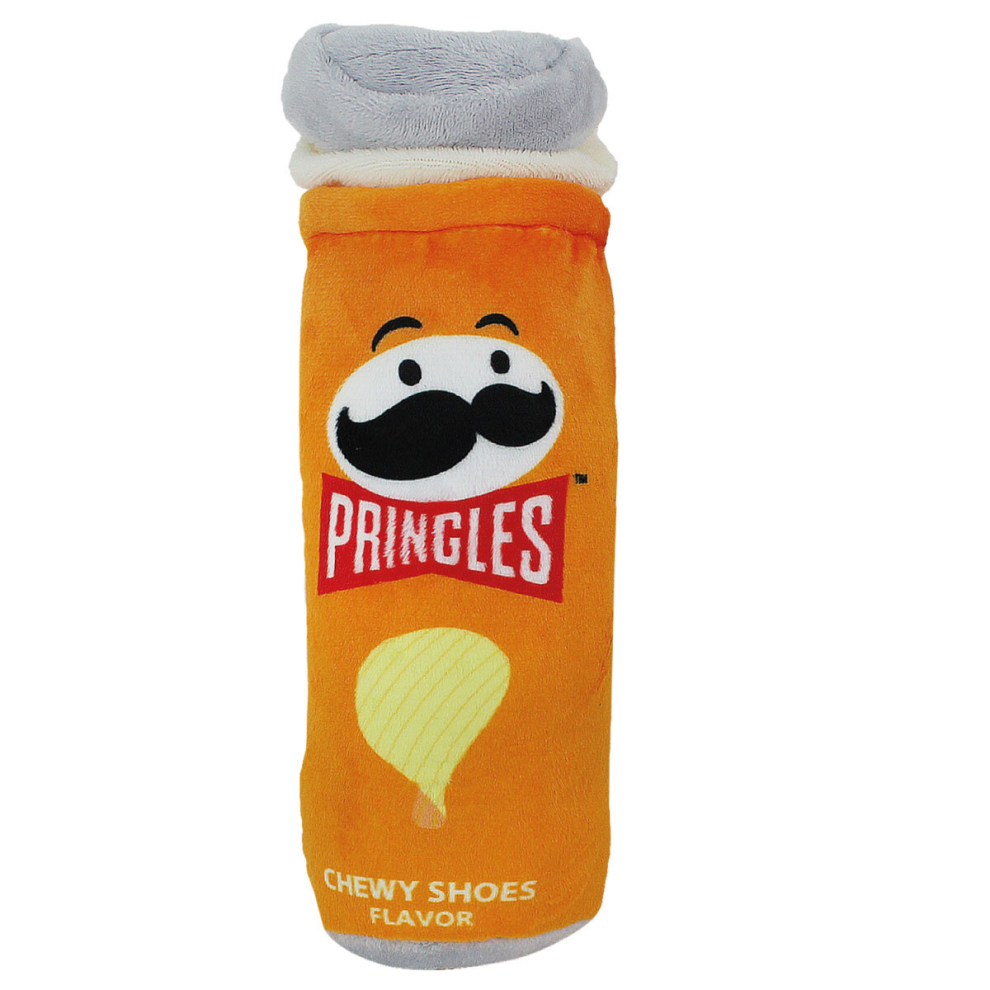 (Orange) Pringles Pet Toys Plush Squeaky Sound Play Fetch