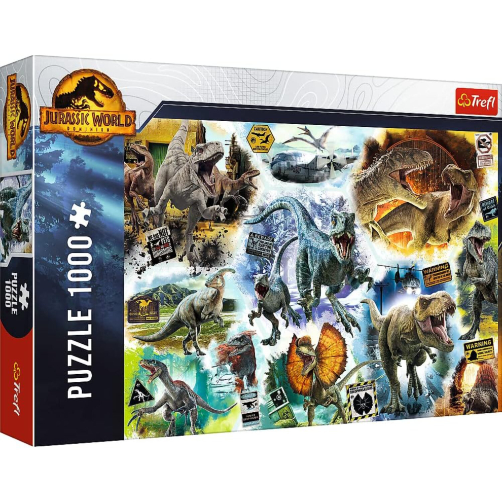 Trefl Jurassic World Tracking Dinosaurs Puzzle Adults - 1000 Pieces