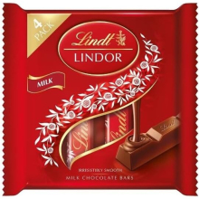 2 x Lindt Lindor Milk Chocolate Bars Multipack 4 X 25g
