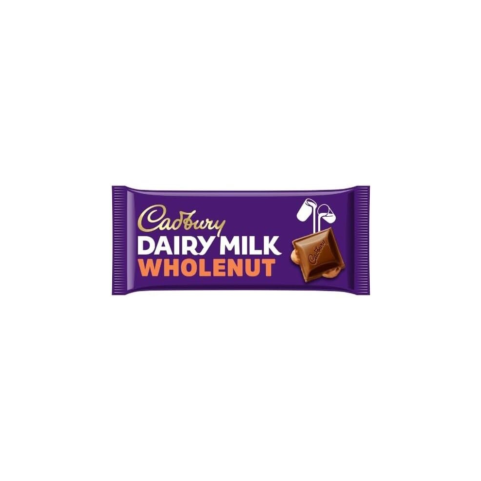 3 x Cadbury Dairy Milk Whole Nut Chocolate Bar 180G