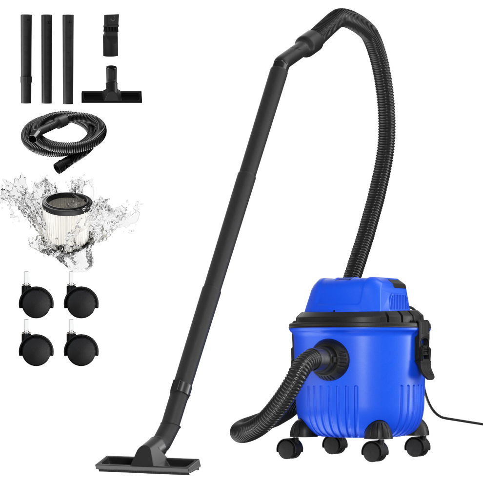 Wet/Dry Vacuum Cleaner with Blower Function Filter 15L Capacity 3 in 1 for Dog Hair,Garage,Car,Home & Workshop