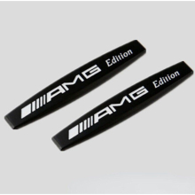 2X AMG Edition Black Emblem Metal Side Fender 3D Trunk Badge for Mercedes Benz