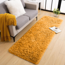 (Yellow- Shaggy Runner Rug) Runner Rugs For Bedroom Living Room Non Slip Fluffy Shaggy Soft Carpet