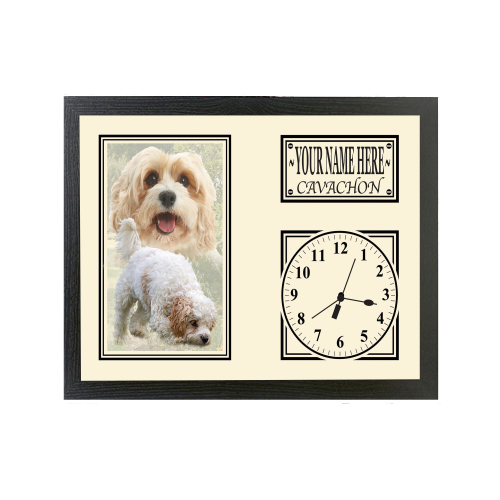 Cavachon Personalised Dog Breed Gift Clock