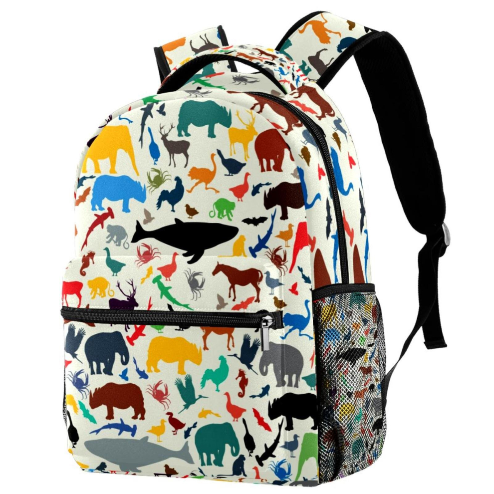 Lightweight Laptop Daypack Retro African Animal Backpack College Schoolbag Travel Casual Rucksack for Women Men