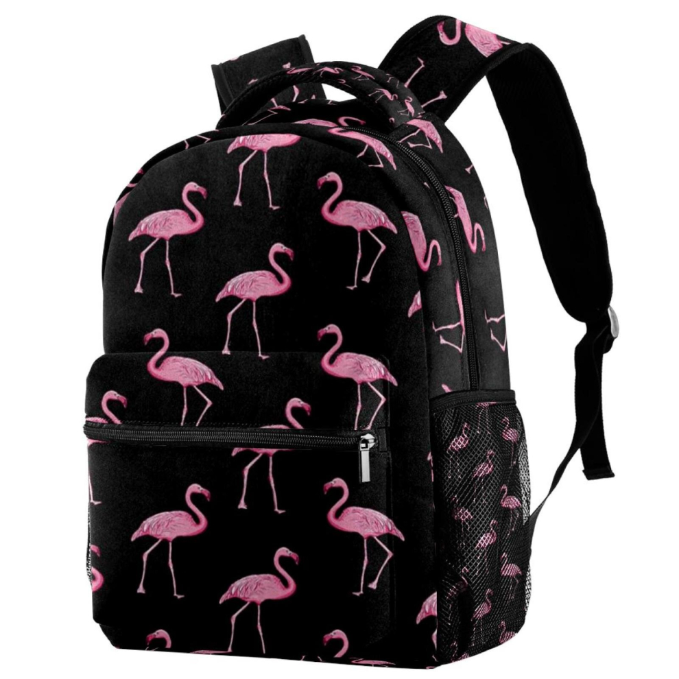 Lightweight Laptop Daypack Pink Flamingo Backpack College Schoolbag Travel Casual Rucksack for Women Men