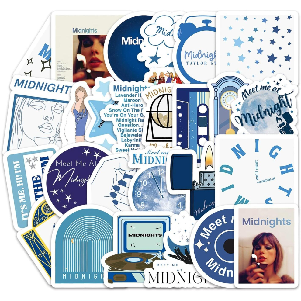 Tianci Taylor Stickers Merch Swift Albums Stickers Merchandise Vinyl Waterproof Laptop Water Bottle Stickers (Pack Of 50) N1-5