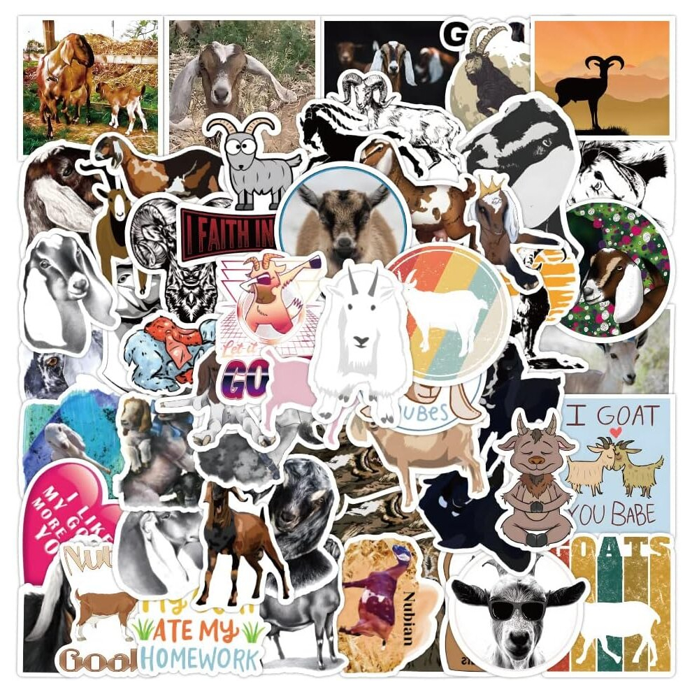 Tianci Animals Stickers - 50 Pcs Cartoon Pvc Decals Cute Kawaii Vinyl Decoration Diy Funny Creative Decor For Teens Party Supplies For Adults