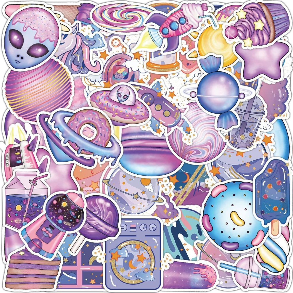 Tianci Candy Stickers [50Pcs ], Waterproof Vinyl Sticker For Teen Girl Water Bottle Laptop Phone Skateboard Bike Luggage Guitar (Candy)