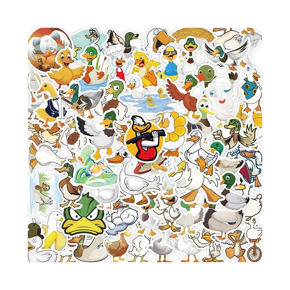 Tianci Animals Stickers 50 Pcs Cartoon Pvc Decals Cute Kawaii Vinyl Decoration Diy Funny Creative Decor For Teens Party Supplies For Adults (Duck Sticker)