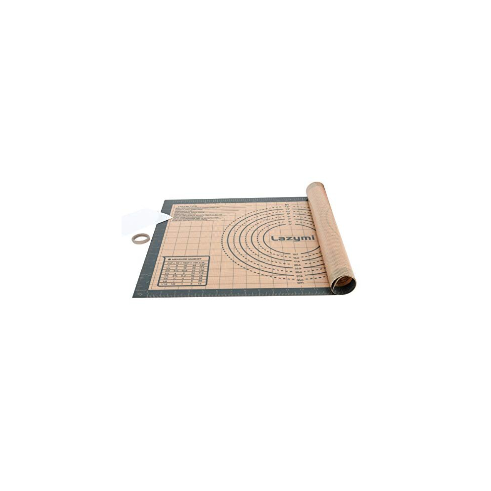 Thick Silicone Pastry Rolling Mat with Measurement 60?40 cm, Large Non Stick Baking Sheet, Non-Slip Silicon Dough kneading Board, Counter Table 