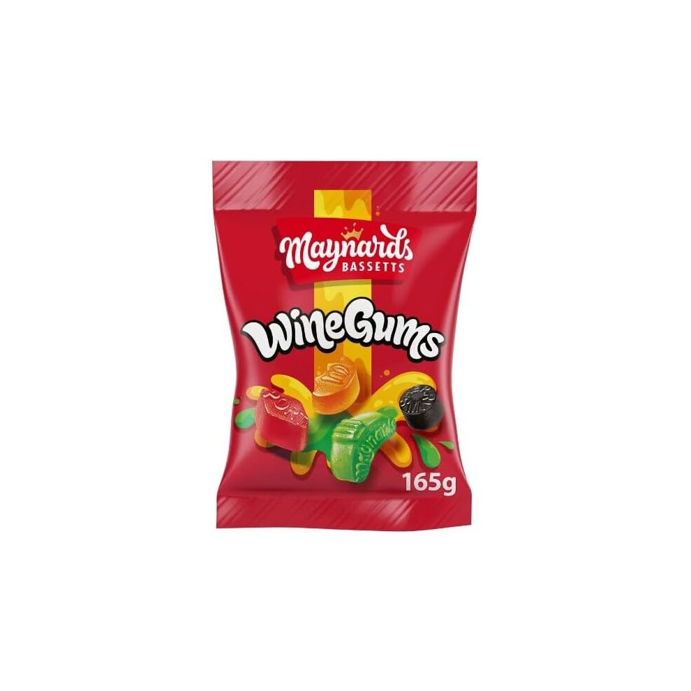 3 x Maynards Bassetts Wine Gums 165g