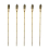 Natural Bamboo Torch 120cm - Pack of 5 1