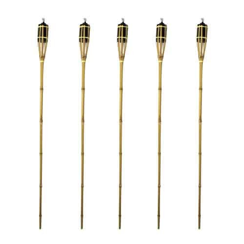 Natural Bamboo Torch 120cm - Pack of 5