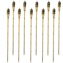 Natural Bamboo Torch 120cm - Pack of 10